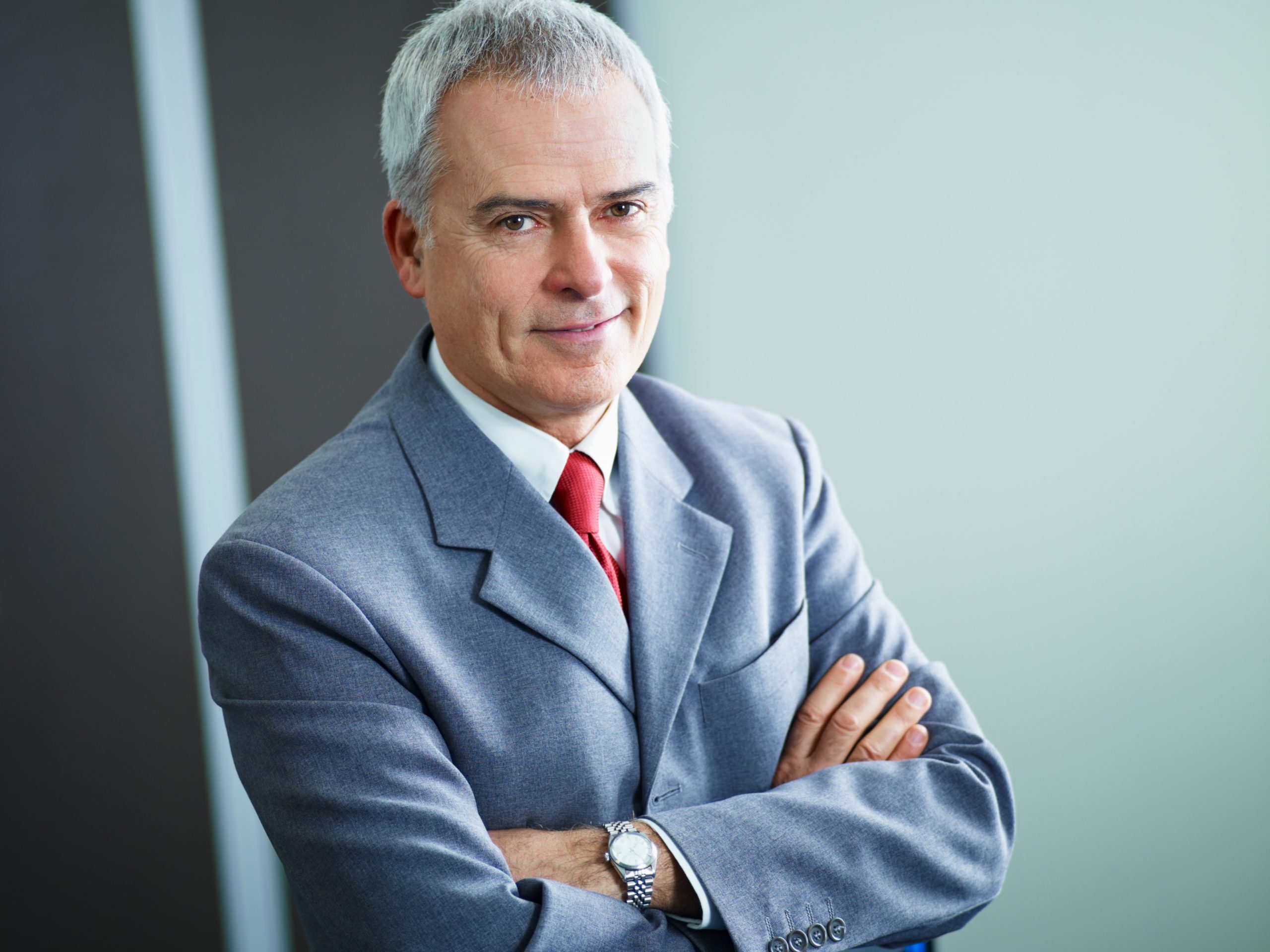 mature businessman in office